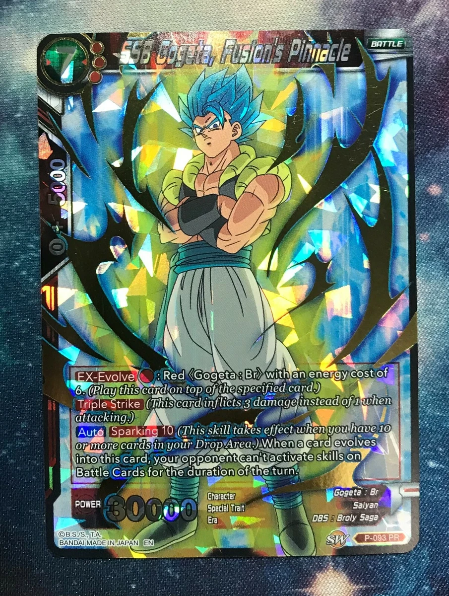 SSB Gogeta, Fusion's Pinnacle - Dragon Ball Super Card Game - NM Foil Promo  | eBay