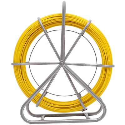 Wire Fish Tape Puller Fiberglass 425FT 6MM Fishtape Cable Running Duct Rodder