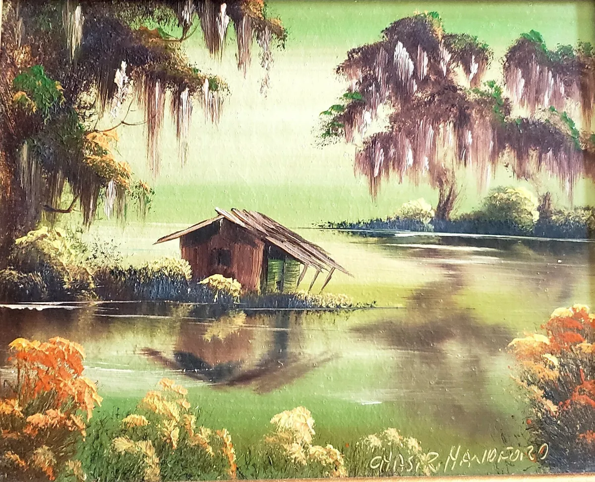 CHARLES HANDFORD PAINTING LOUISIANA BAYOU SWAMP | eBay