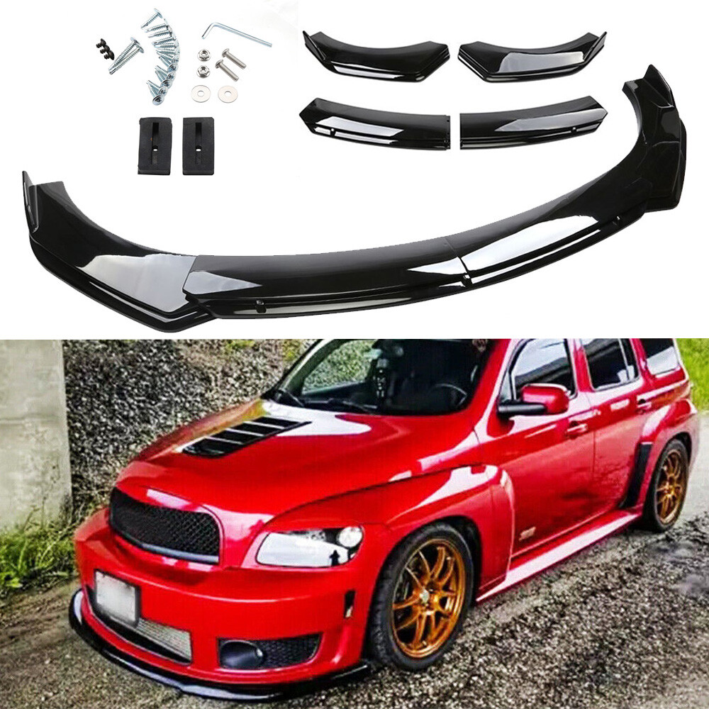 Glossy Black Front Bumper Lip Spoiler Splitter Body Kit For Chevy HHR 2006-2011