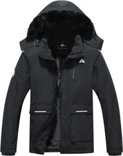 water and windproof winter,rain jacket with detachable hood