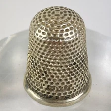 Antique Solid Silver Thimble Size 7 Charles Horner 2.2cm 5.7g
