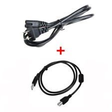 POWER Cord  USB CABLE for CANON MP950 MP960 MP970 MP980 MP990 MG3222 MG3620 PSU