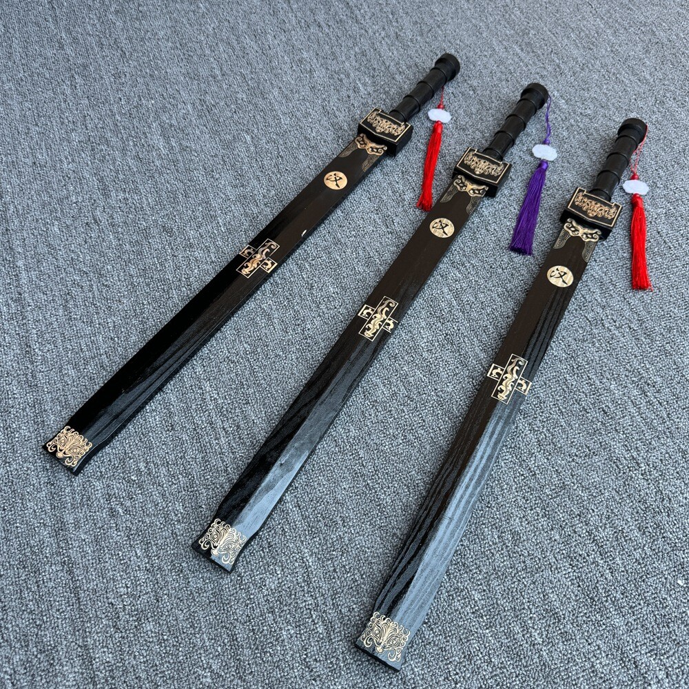Kids Chinese Wood Sword Halloween Cosplay Prop Katana Children 