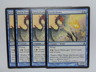 Torch Drake 4x Common Magic the Gathering (englisch)