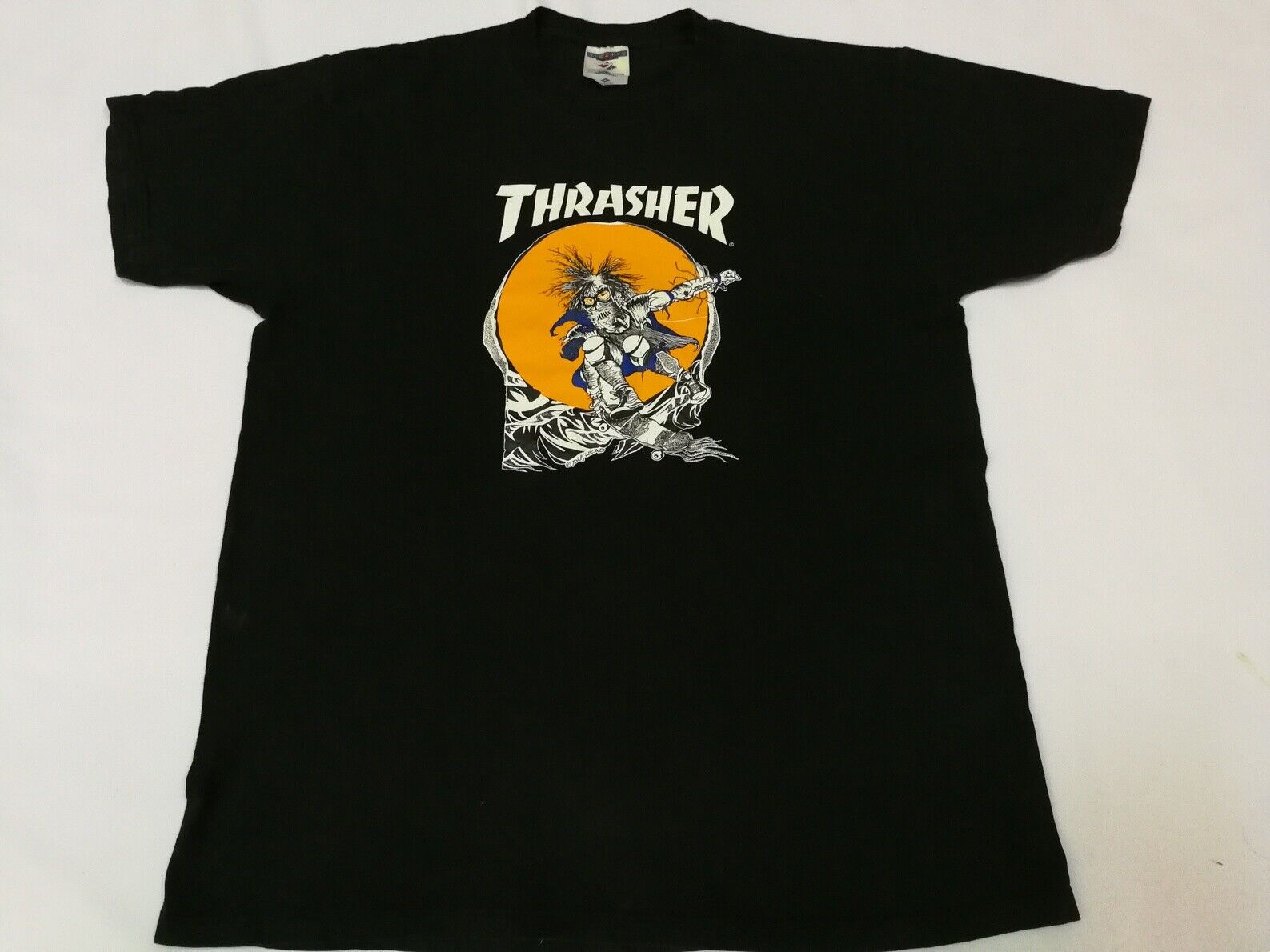 Vintage 90s Thrasher Pushead T Shirt USA Skateboard Skate Powell Peralta  Zorlac