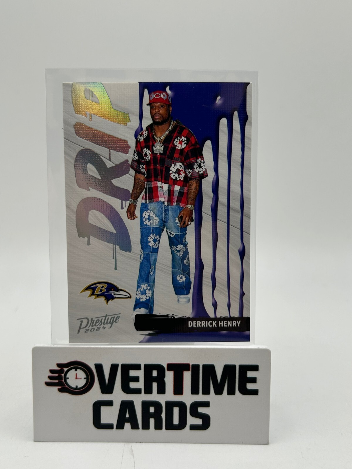 2024 Prestige Derrick Henry- DRIP CASE HIT SSP🔥. Baltimore Ravens