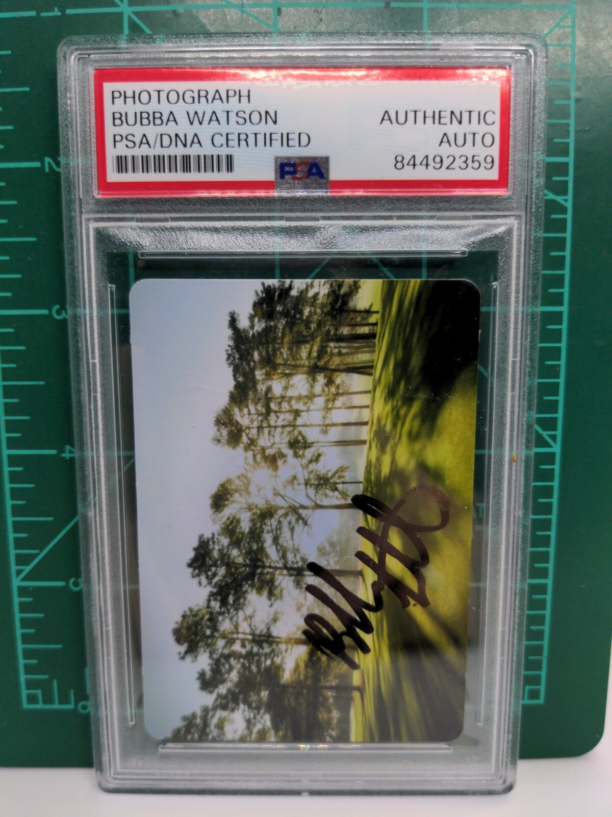 Bubba Watson Autographed Signed MASTERS CHAMPION AUGUSTA PHOTOGRAPH PSA DNA AUTO 