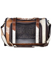 Myra Bag Window Hair-on Leather Dog Bag Multi