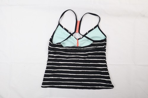 Nike Girls Youth Swim Size 10 Tankini Striped Strappy Top - Picture 7 of 9