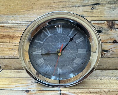 Vintage Makers to the Admiralty Round Quartz Nautical Ships Clock - RARE!