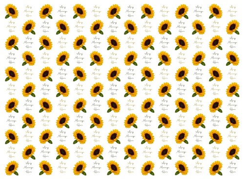 Sunflower garden Personalised gift wrapping paper Mothers Day Anniversary B-day - Picture 2 of 2