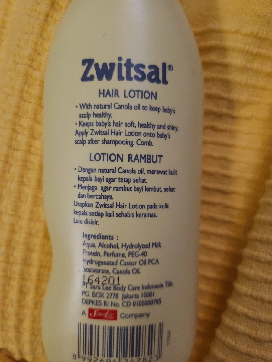 Zwitsal Baby Hair Lotion Natural – 200 ml (6.76 fl oz) sealed