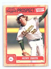 2011 Playoff Contenders Henry Owens #RT11   Boston Red Sox