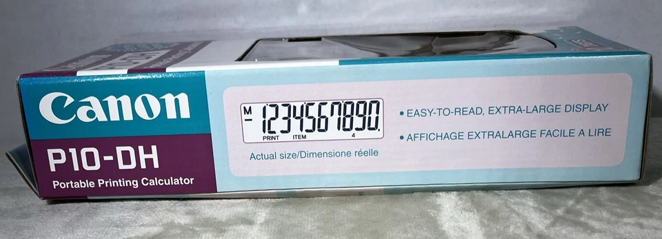 Canon P10-DH Portable Printing Calculator Vintage NOS W/ Box A2 - Image 4 of 4