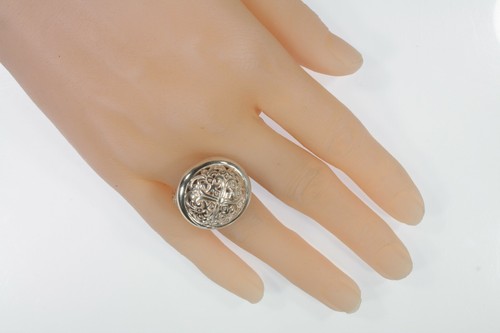 Anello in argento Sterling con pietre di marcasite e