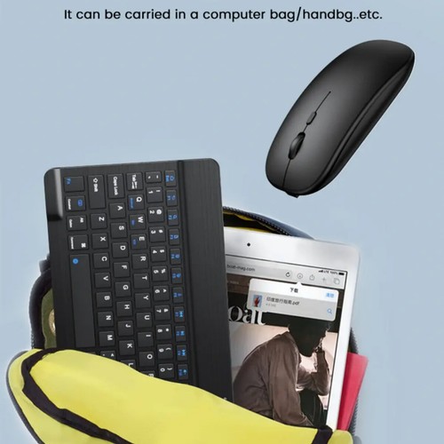 Deutsche Wireless Tastatur kabellos Keyboard Inkl. Funk Maus Für PC Handy Tablet - Bild 9 von 33