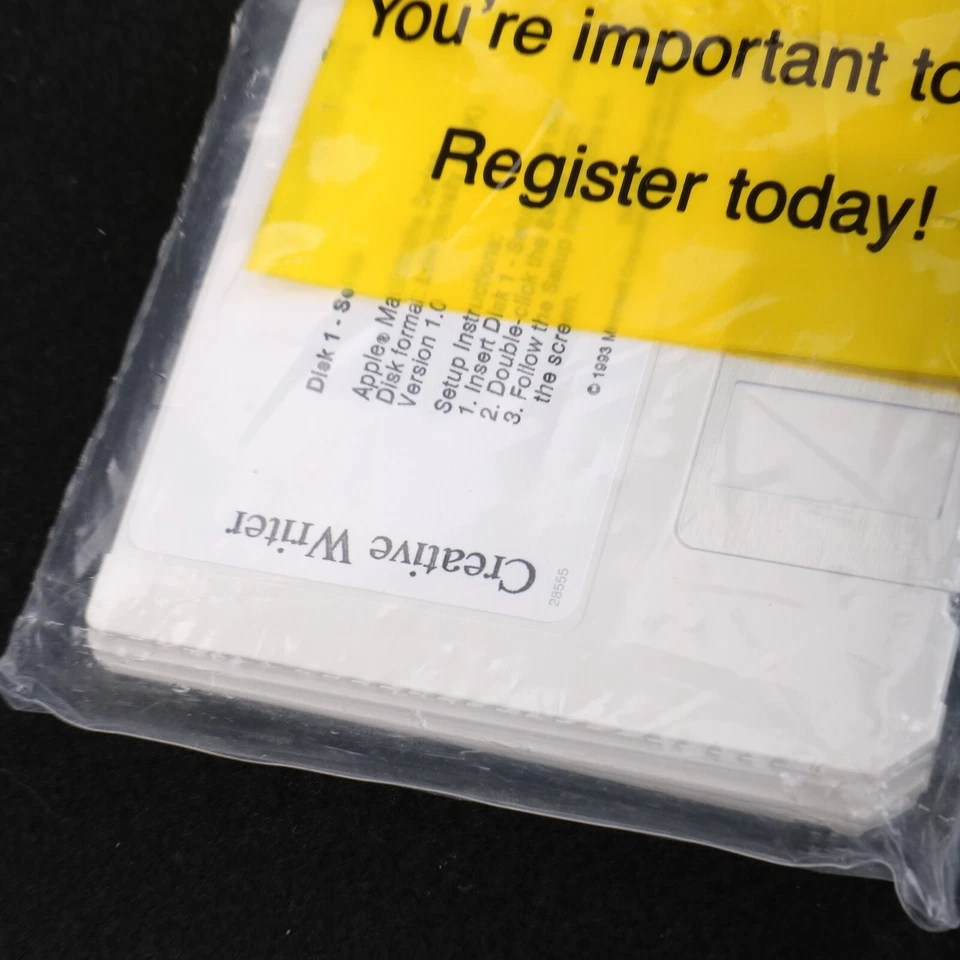 Microsoft Creative Writer For Apple Mac 5 Disk Set 3.5 HD Floppy Disk SEALED - Image 3 of 4