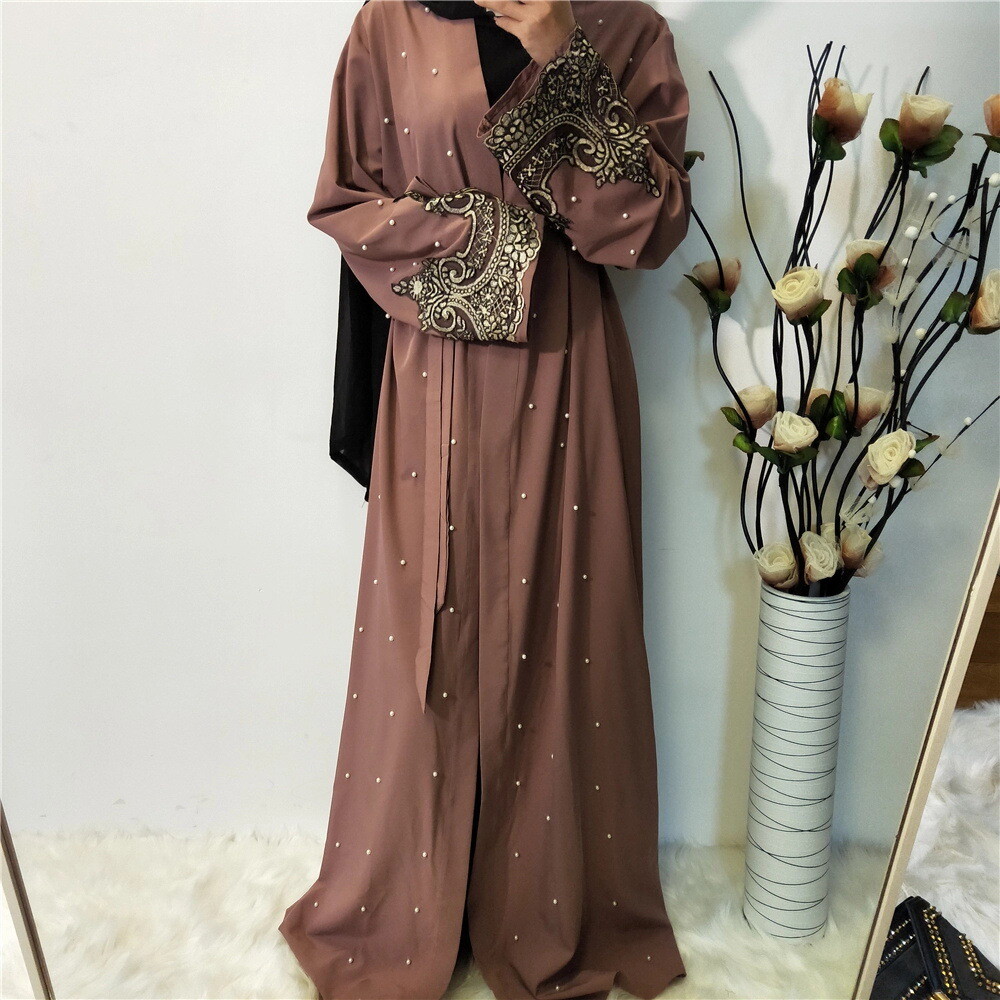 long islamic dress 2020 Modern Sax Blue Modest Islamic Clothing Prom Dress 39211SX