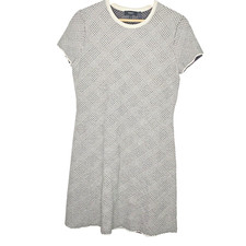 Theory Branteen Knit NS Reverie Sweater Fit & Flare Short Sleeve Dress Womens M