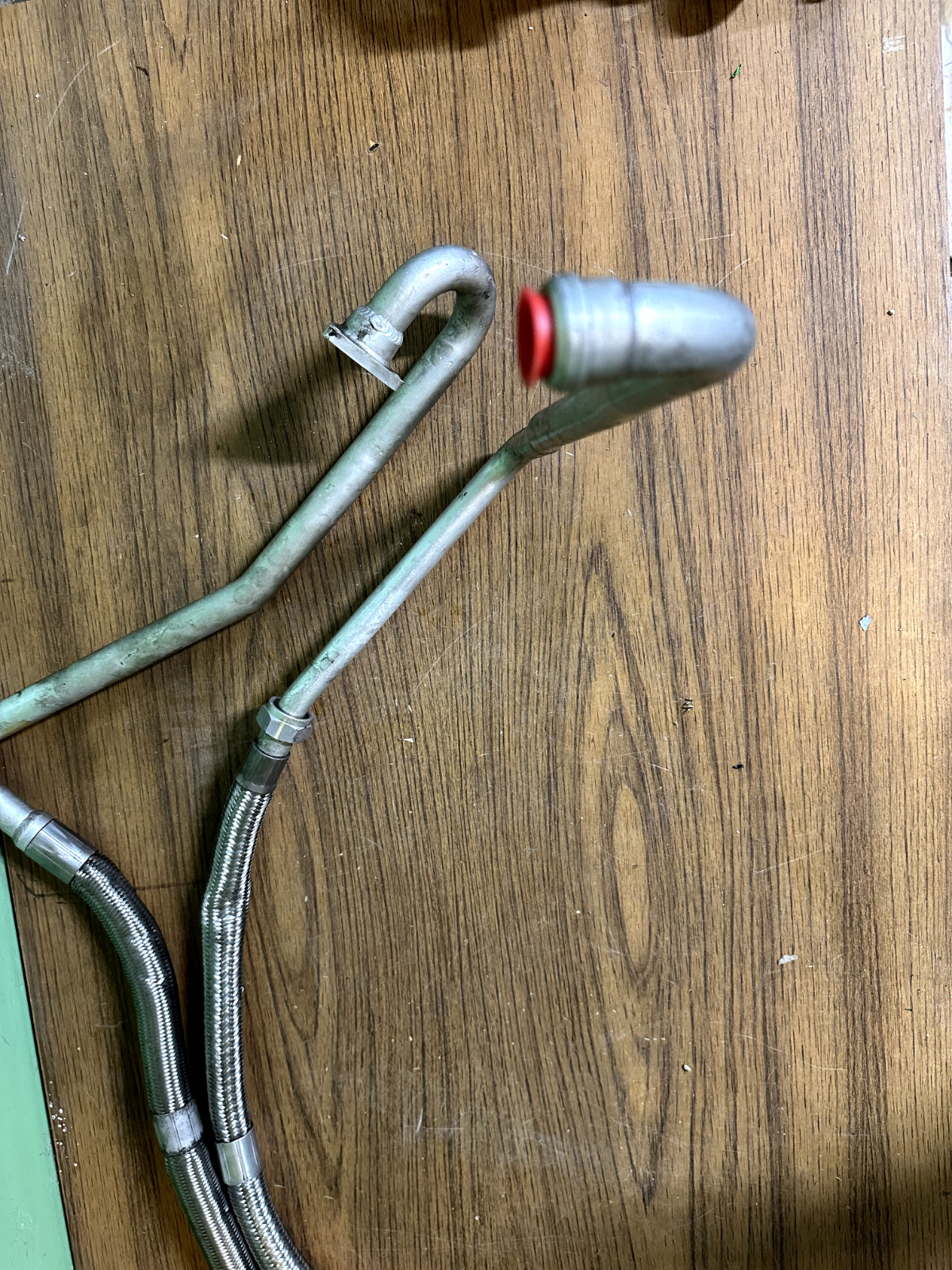 2005-2007 Maserati Quattroporte F1 Engine Motor Oil Pump Line Pipe Hose Set of 2