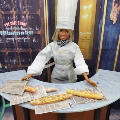 Baguette Bread Loafs Mini Food for Fashion Dolls