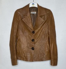 DOLCE & GABBANA LEATHER JACKET AUTHENTIC WOMEN SIZE 38