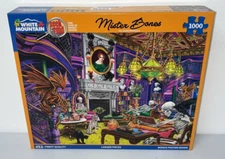 White Mountain Puzzle 1000 Pc Halloween Jigsaw Puzzle Mister Bones 24" x 30" New