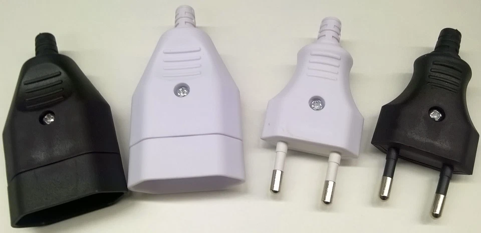 BACHMANN EUROSTECKER EUROKUPPLUNG EUROPAKUPPLUNG EUROPASTECKER WEISS + SCHWARZ SCHRAUBEN