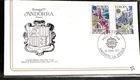 FRENCH ANDORRA LANDSCAPES SET  EUROPA 1977  FLEETWOOD COAT OF ARMS CACHET FDC UN