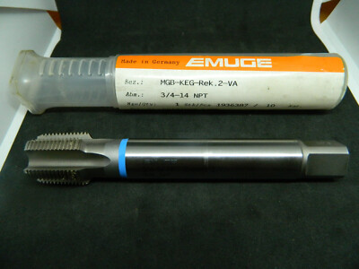 EMUGE MGB-KEG-REJ HSSE 3/4-14 NPT Screw Tap Gewindeschneider Gewindebohrer Zoll