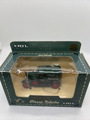 ERTL Classic Vehicles Chevy 1930 Panel truck 1:43 Die Cast Anheuser Busch Green