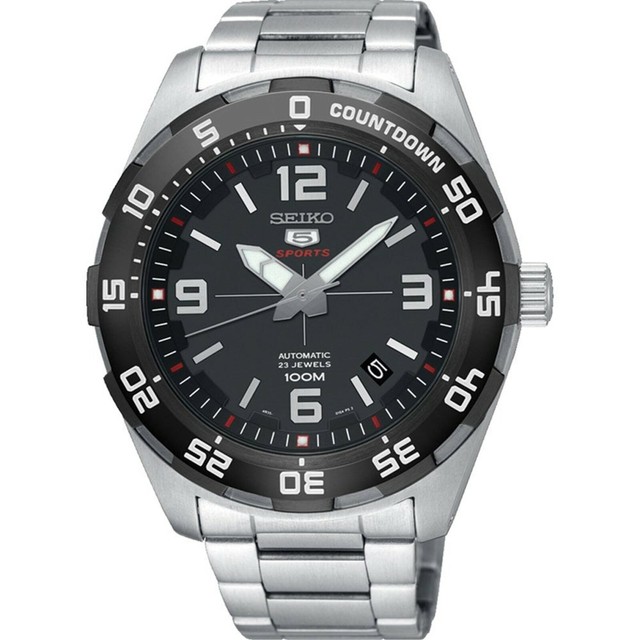 Seiko 5 Sports Men's Black Watch - SRPB81J1 for sale online | eBay