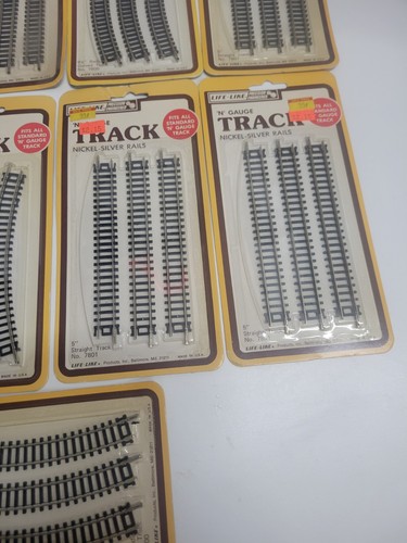 NOS Life Like 7800 N Gauge Nickel-Silver Rails Curved & Straight Track - Picture 6 of 12
