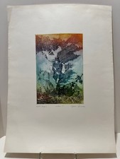 Zsuzsa Egresi Signed Color Etching Aquatint PA Surreal Allegorical Scene
