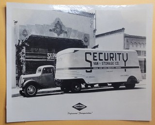 Fruehauf Trailer Ford Truck Security Van & Storage Santa Monica LA Photo