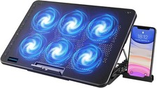 LIANGSTAR Laptop Cooling Pad, Laptop Cooler with 6 Quiet Fans for 12-17 Inch Not