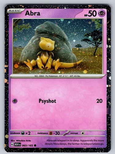 Abra 063/165 Cosmos Holo Scarlet & Violet 151