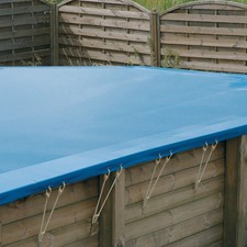 Bâche de sécurité Ubbink - Couverture piscine bois