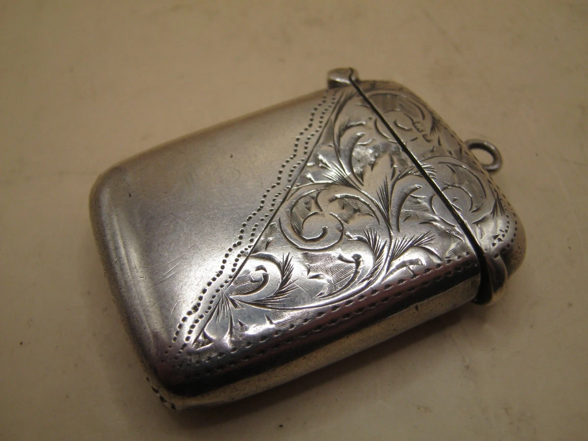 Joseph Gloster in Antique Solid Silver Cigarette & Vesta Cases for