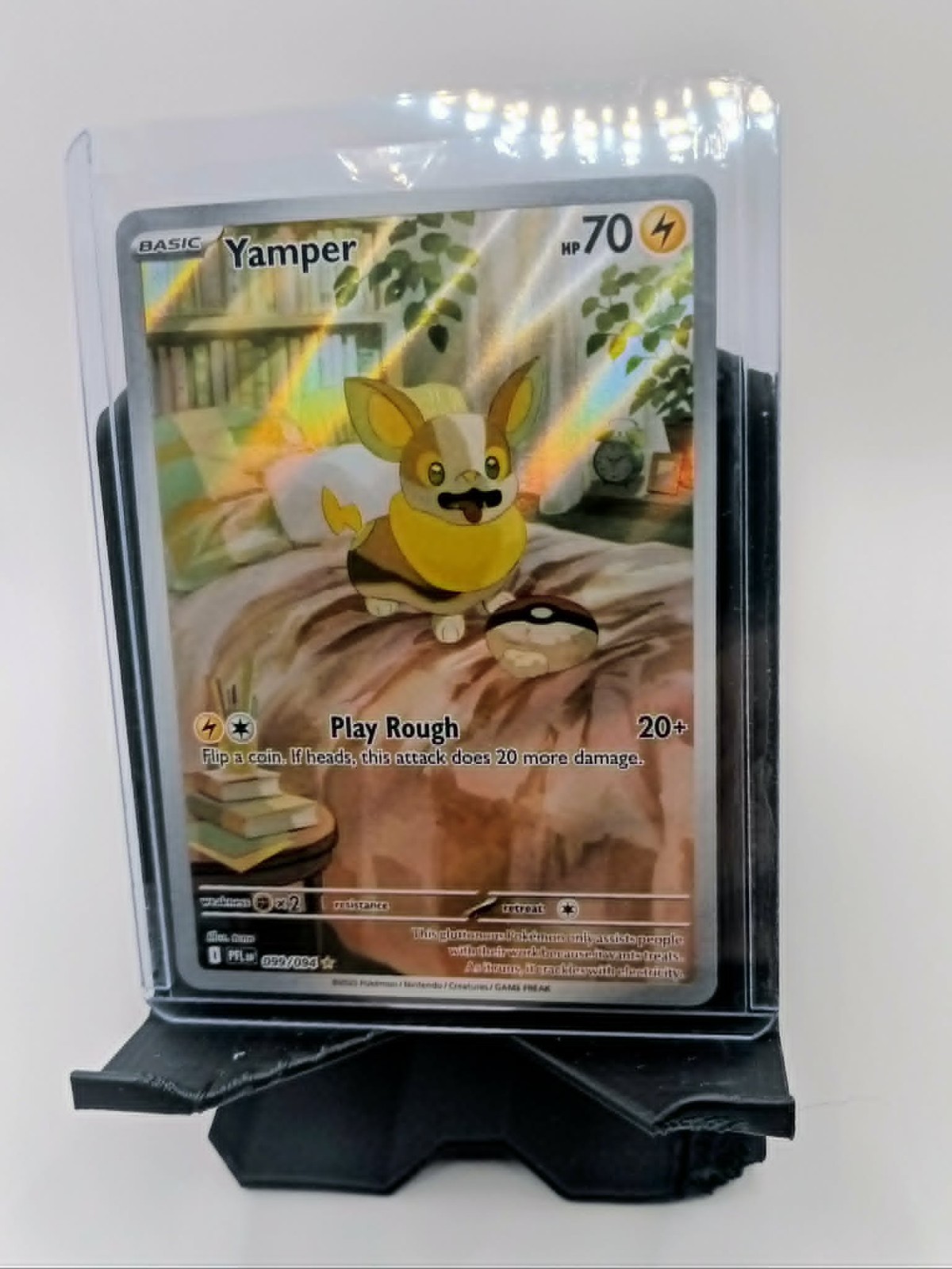 2025 Pokemon Full Art Phantasmal Flames Yamper Illustration Rare Card #99/094