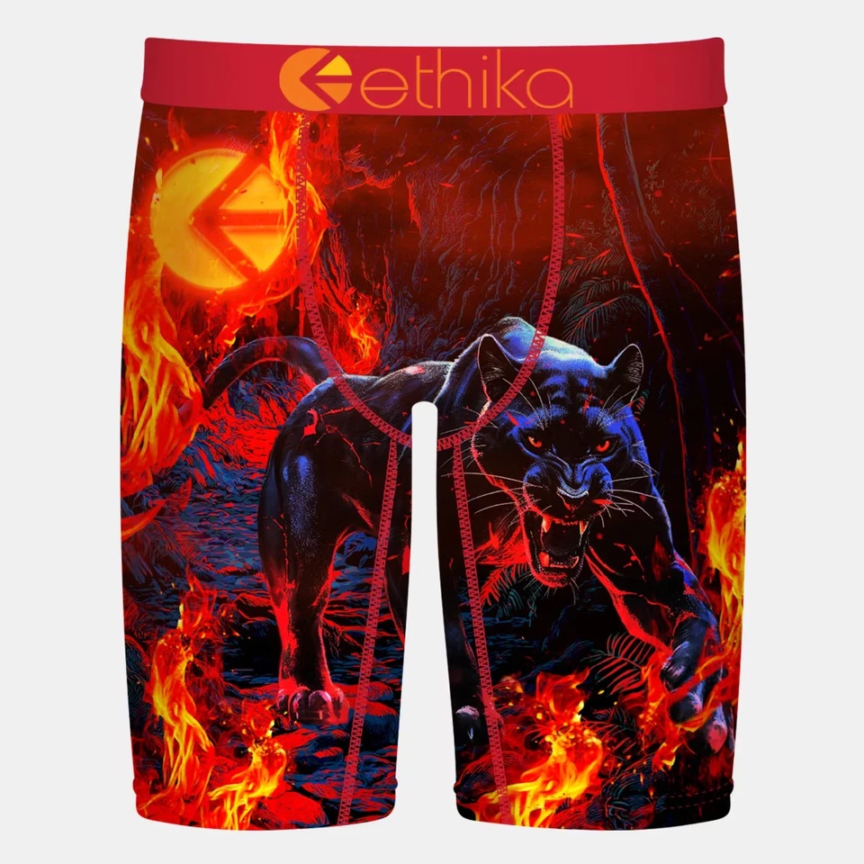 Ethika Sous-vêtements Homme Boxer Court Staple Fit - FIRE WALKER - Photo 1/3