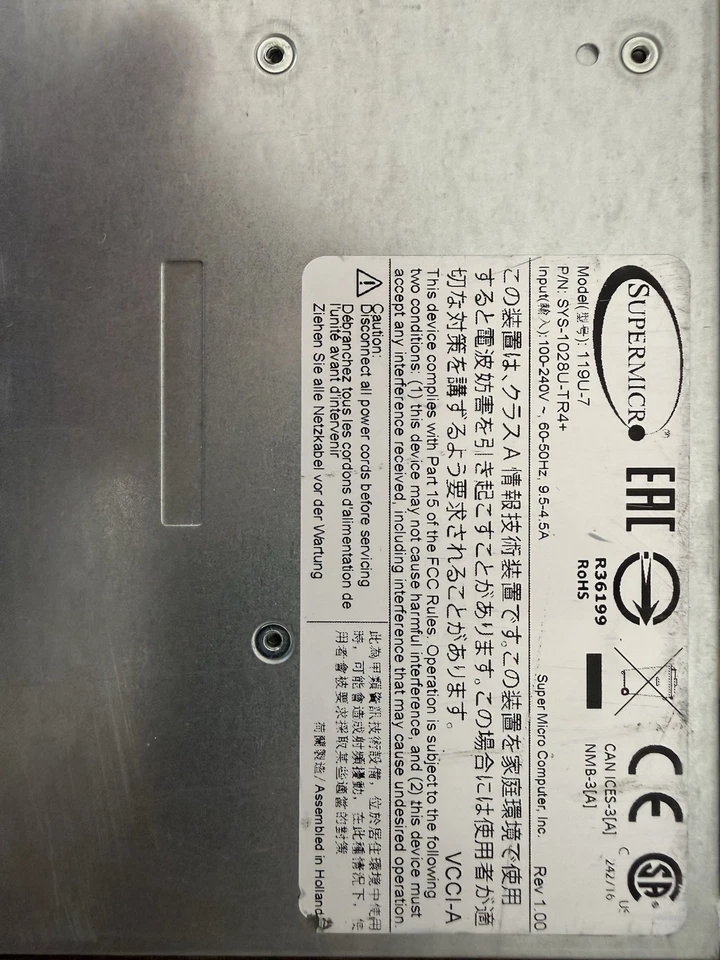 Serveur Supermicro SYS-1028U-TR4+ | 2x Xeon E5-2680 v3 • 32Go RAM | 1U SFF - Photo 4/4