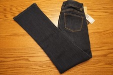 NWT WOMENS DEMOCRACY JEANS "Ab"technology Itty Bitty Boot Mid Rise Dark Blue 88