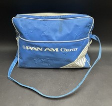 Vintage Pan Am Charter Shoulder Bag Travel Bag.