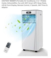 Air Conditioning Unit Portable Air Conditioner 9000 BTU 4-in-1 Dehumidifier