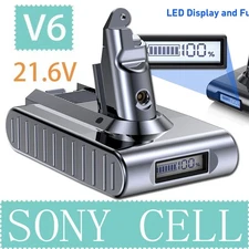 9500mAh Battery For Dyson V6 DC58 V6 Animal DC59 DC61 DC62 SV03 SV04 SV09 W/ LED