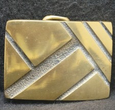 XC07123 VERY COOL VINTAGE 1970s  ABSTRACT ARTWORK  FASHION UNISEX BELT BUCKLE