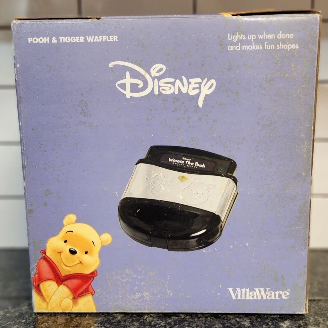 VINTAGE DISNEY POOH AND TIGGER WAFFLE MAKER WAFFLER VILLAWARE COMPLETE MANUAL