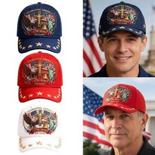 United States 250th Anniversary Eagle Hat,USA Patriotic Cap Baseball 